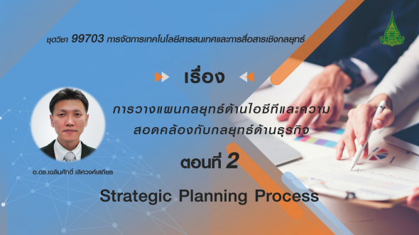 99703 หน่วยที่ 13,14 ตอนที่ 2 Strategic Planning Process