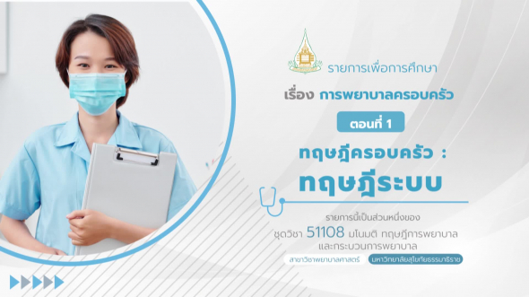 51108 รายการที่ 12 ตอนที่ 1 ทฤษฎีครอบครัว : ทฤษฎีระบบ