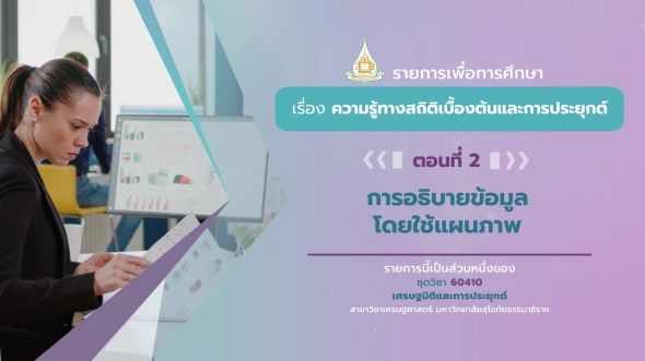 60410 รายการที่ 1 ตอนที่ 2  การอธิบายข้อมูลโดยใช้แผนภาพ