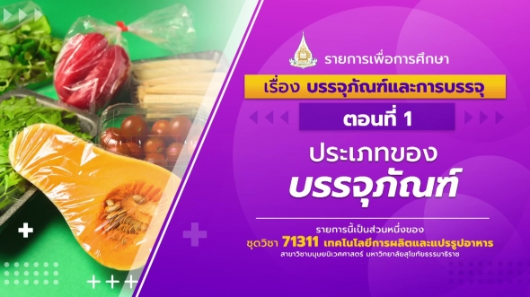 71311 รายการที่ 13 ตอนที่ 1 ประเภทของบรรจุภัณฑ์