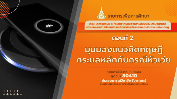 80410 รายการที่  9 ตอนที่ 2 มุมมองแนวคิดทษฎกีกระแสหลักกับกรณีหัวเว่ย