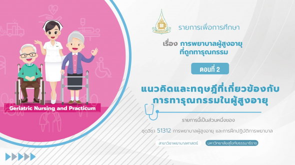 51312 รายการที่ 10 ตอนที่ 2 แนวคิดและทฤษฎีที่เกี่ยวข้องกับการทารุณกรรมในผู้สูงอายุ