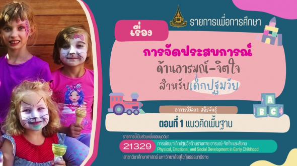 21329 รายการที่  3 ตอนที่ 1 แนวคิดพื้นฐาน เช่น ความหมายของการจัดประสบการณ์ ฯ