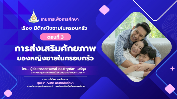 72201 รายการที่  6 ตอนที่ 1 แนวคิดและทฤษฎีเกี่ยวกับมิติหญิงชาย