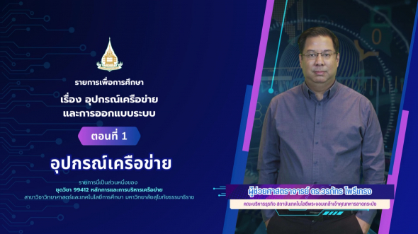 99412  รายการที่ 6 ตอนที่ 1 อุปกรณ์เครือข่าย